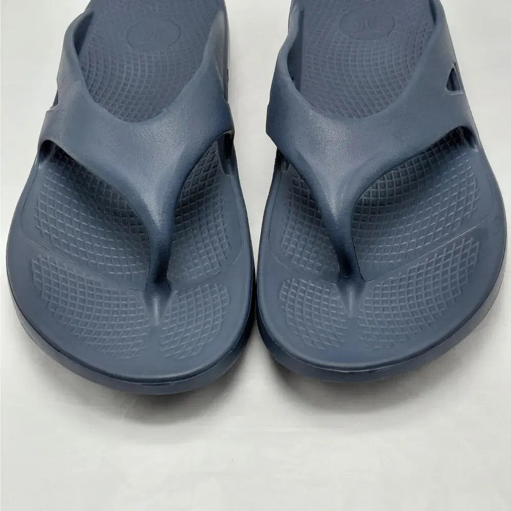 Hurley Men's Injection Flip-Flop Thong Sandals Size 11 Blue Casual Beach Shoes